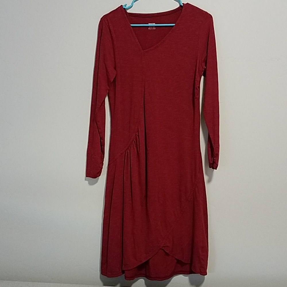 Red casual dress